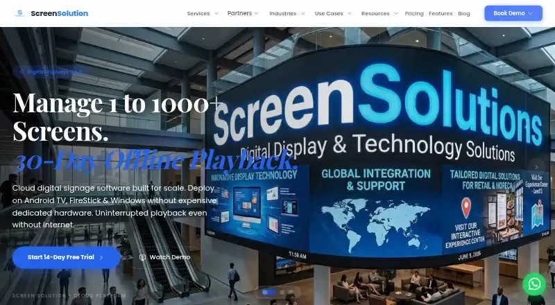 Screen Solution's own site
