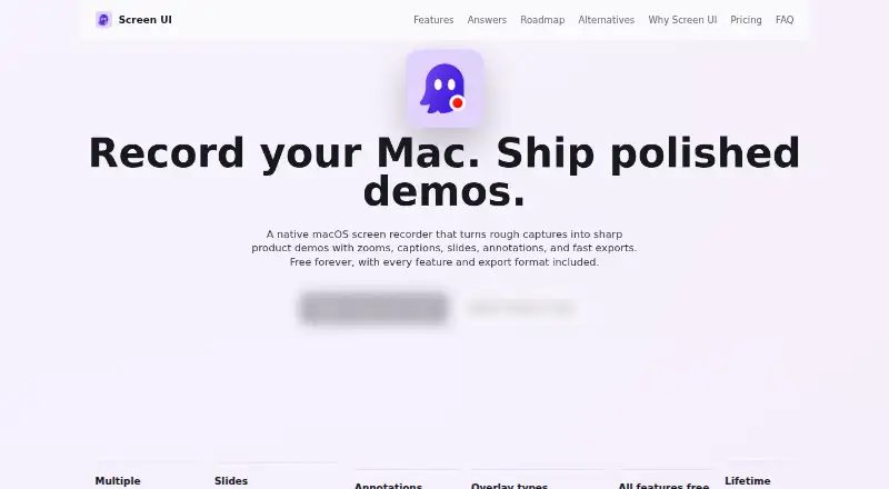 Screen UI's own site