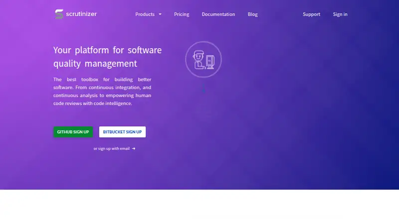 Scrutinizer CI's own site
