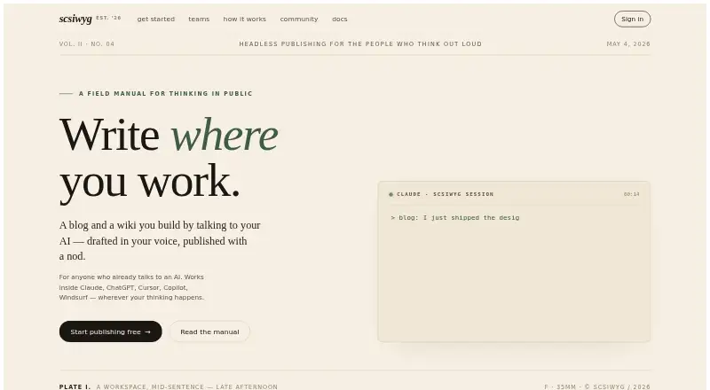 scsiwyg's own site