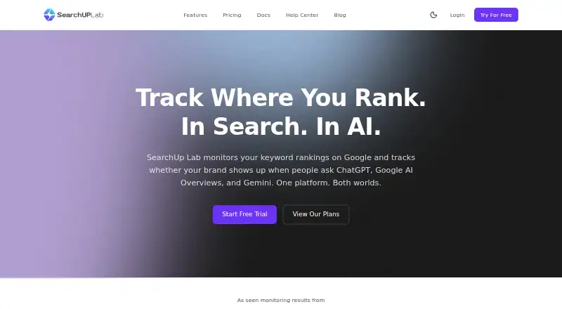 SearchUp Lab's own site
