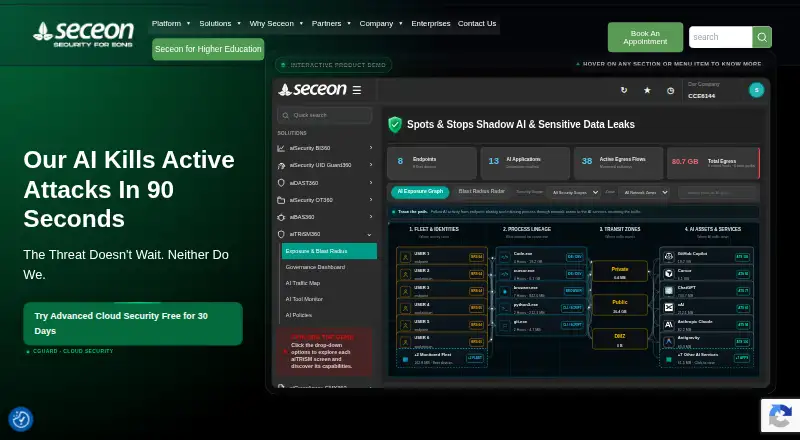 Seceon aiSIEM's own site