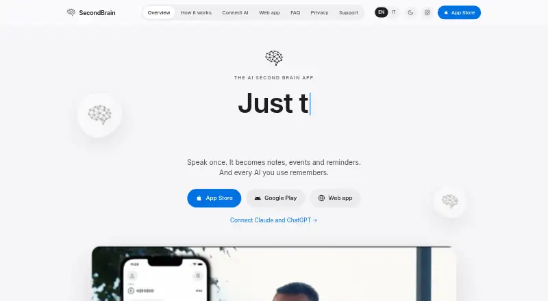 SecondBrain's own site