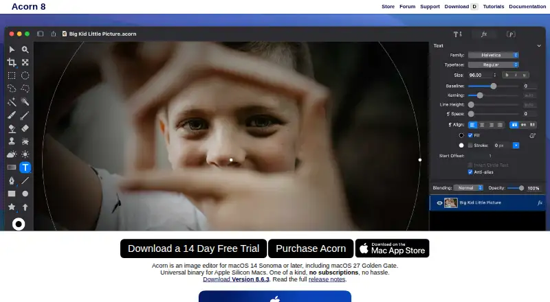 Acorn's own site