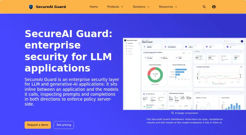 SecureAI Guard's own site