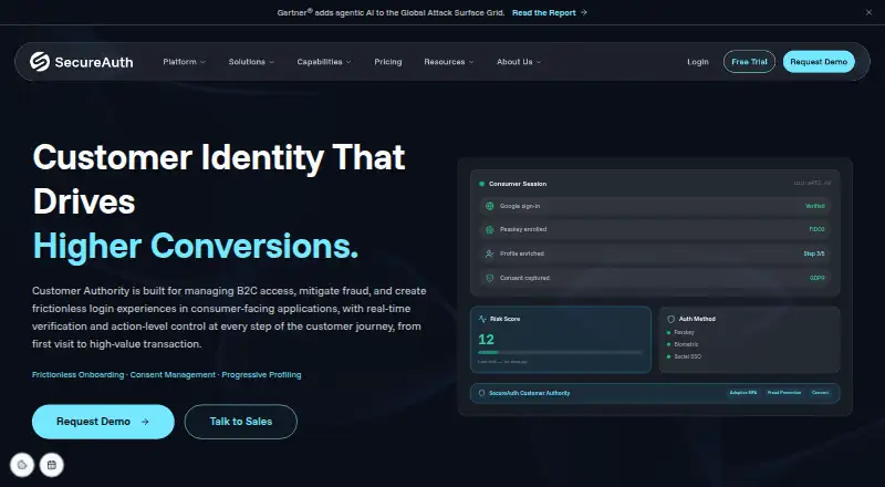 SecureAuth Customer Authority's own site