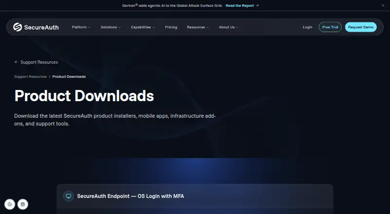 SecureAuth Authenticate's own site