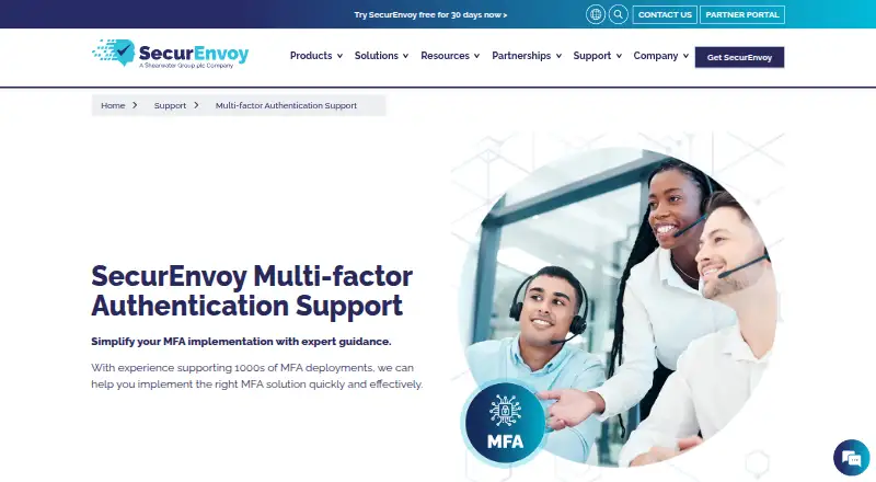 SecurEnvoy Authenticator's own site
