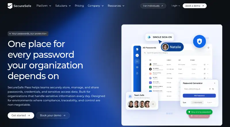 SecureSafe Pass's own site