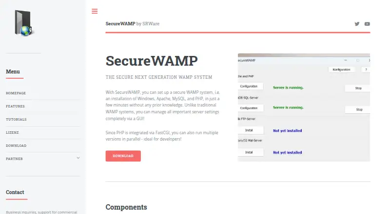 SecureWAMP's own site