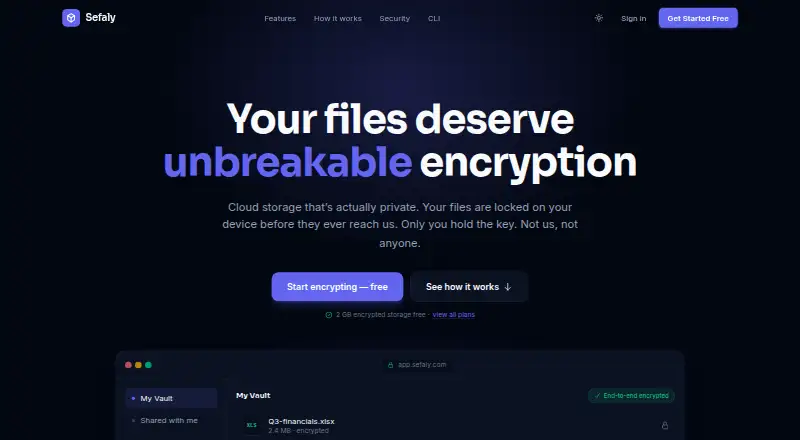 Sefaly's own site