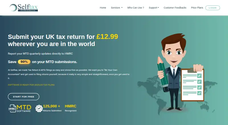 Selftax's own site