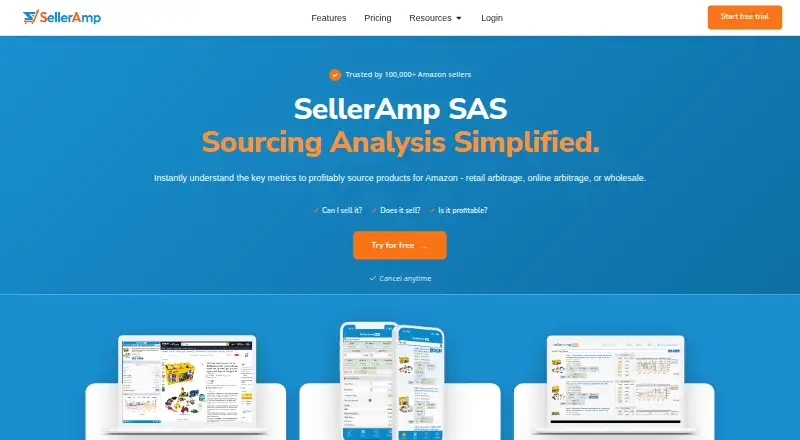 SellerAmp SAS's own site