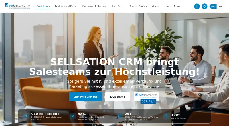 SELLSATION CRM's own site
