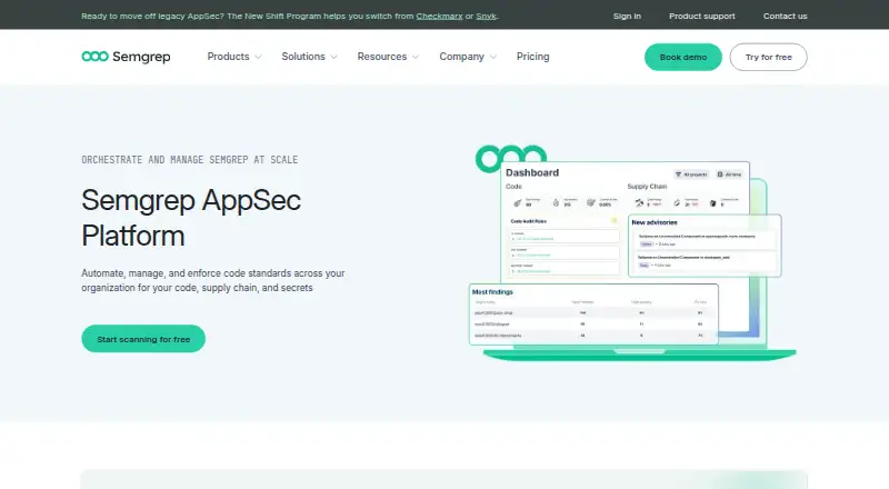 Semgrep AppSec Platform's own site