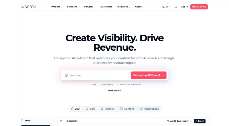 Semji's own site