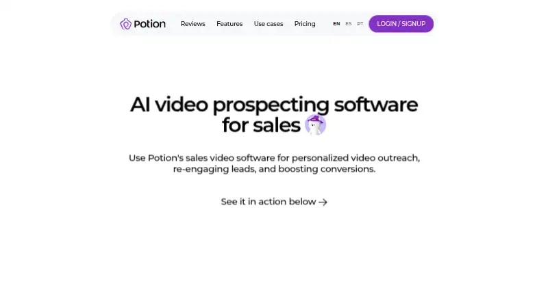 Potion's own site
