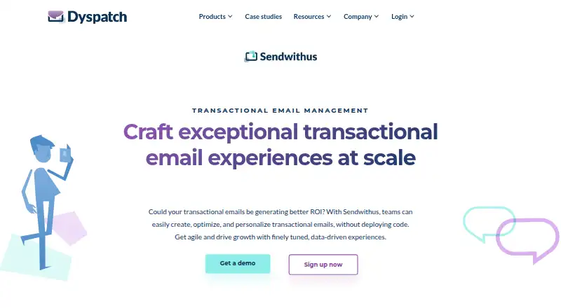 Sendwithus's own site