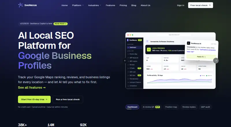 SeoNexus's own site