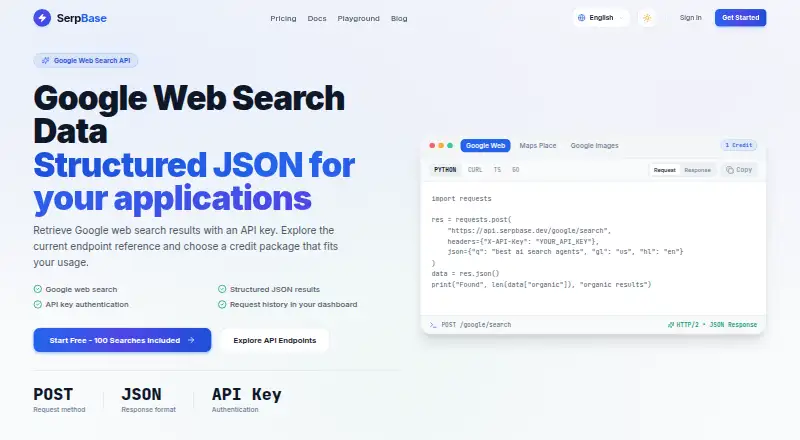 SerpBase's own site