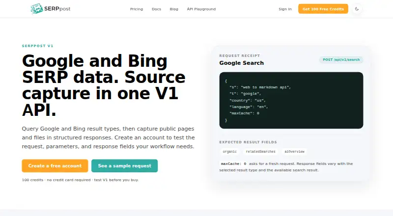 SERPpost's own site