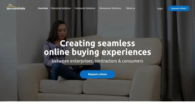 ServiceWhale's own site