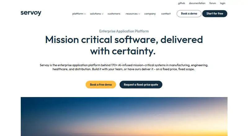 Servoy's own site