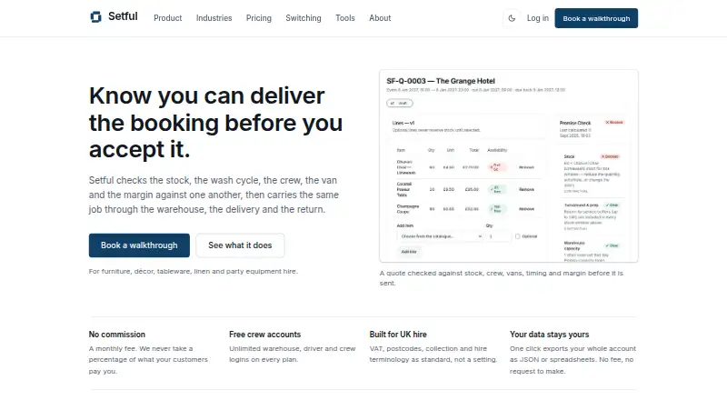 Setful's own site