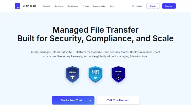 SFTP To Go's own site