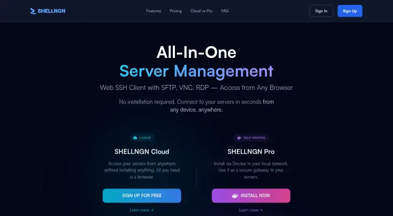 SHELLNGN's own site