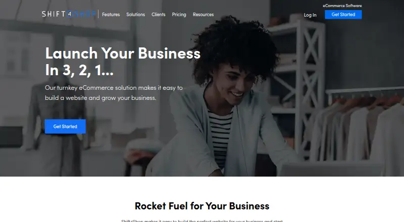 Shift4Shop's own site