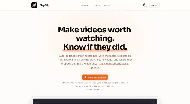 ShipClip's own site