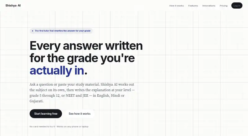Shishya AI's own site