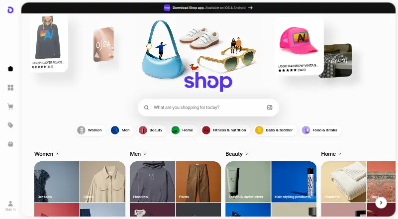 SHOP.COM's own site