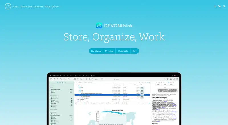 DEVONthink's own site
