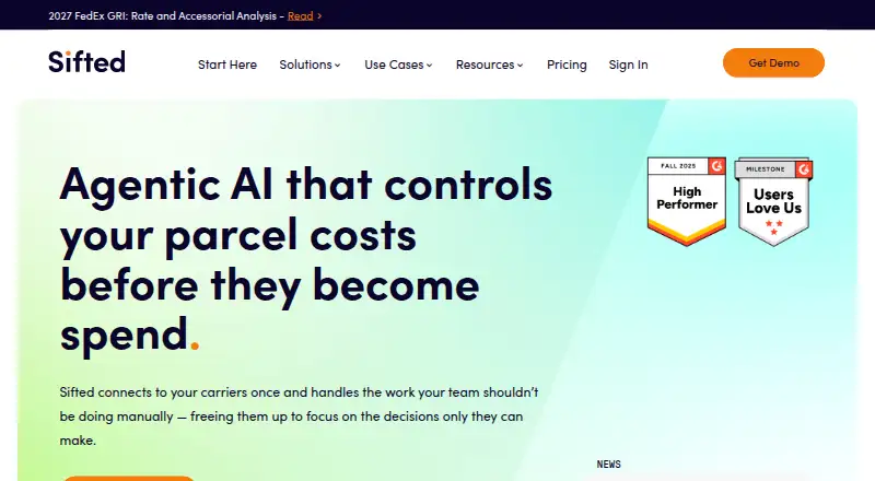 Sifted Parcel Audit's own site