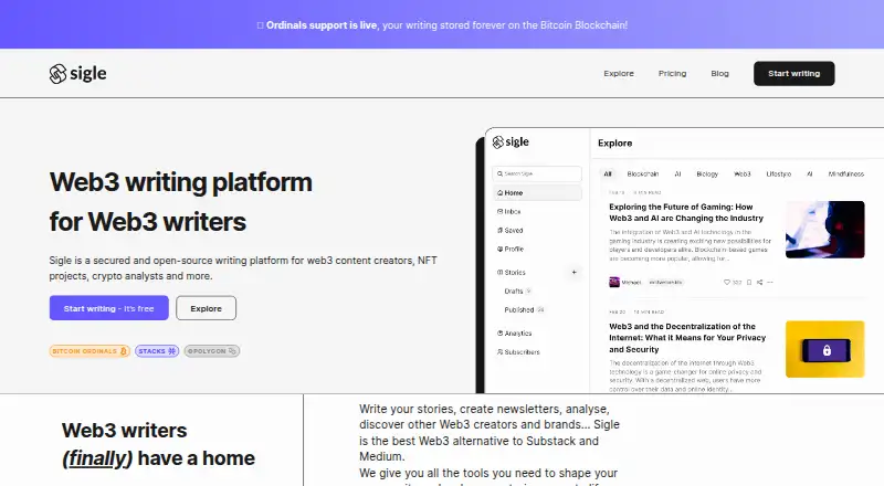Sigle's own site