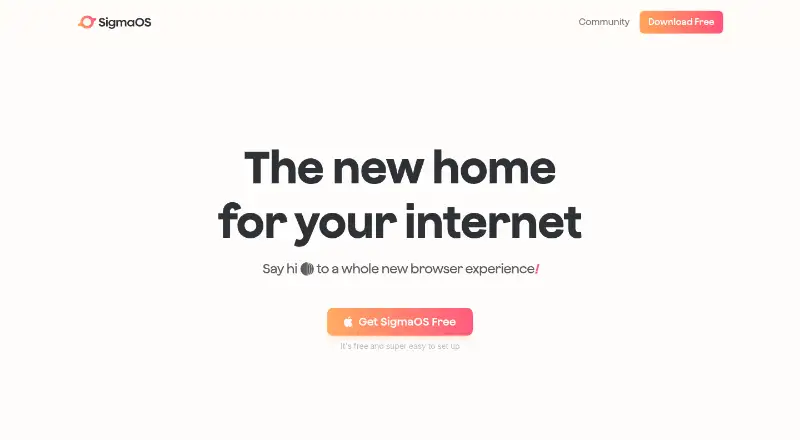 SigmaOS's own site