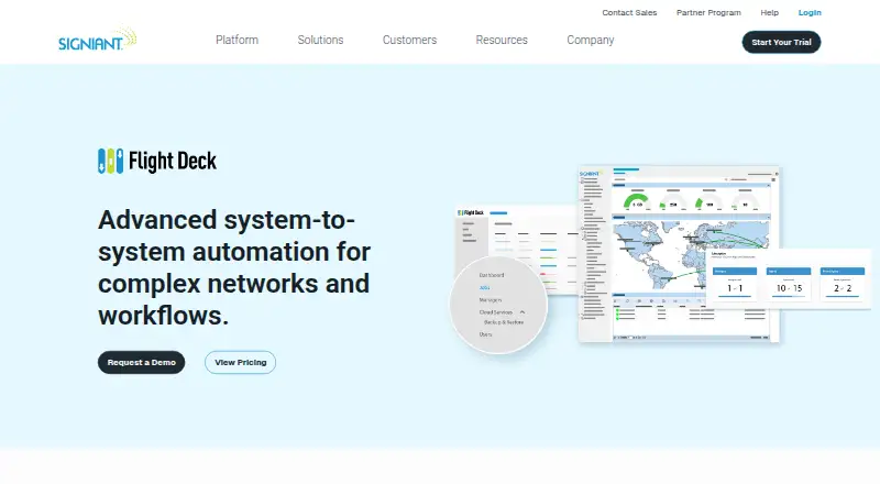 Signiant Flight Deck's own site