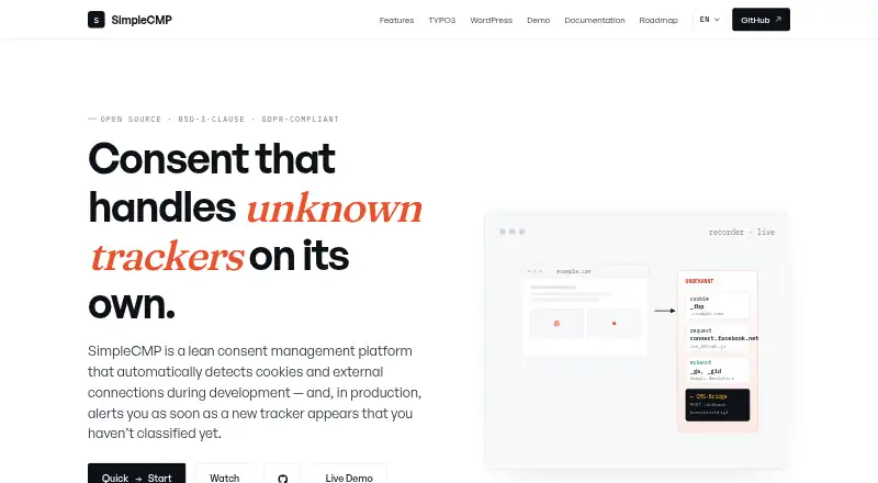 SimpleCMP's own site