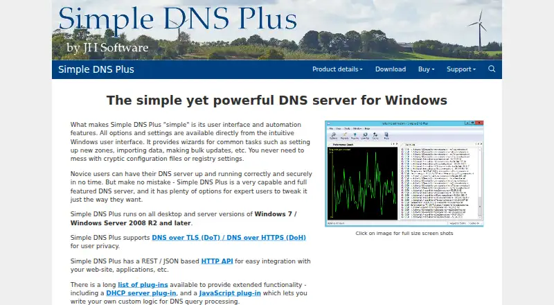 Simple DNS Plus's own site