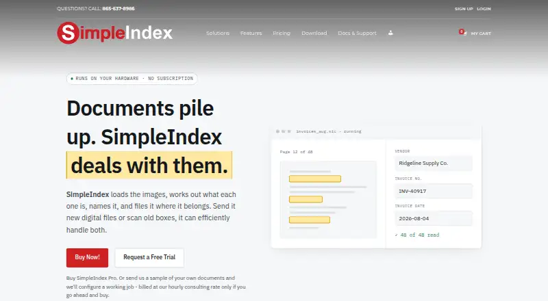 SimpleIndex's own site