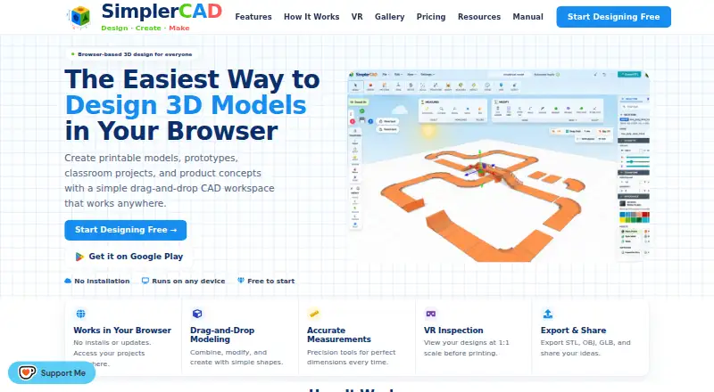 SimplerCAD's own site