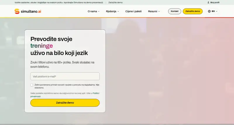 Simultano's own site