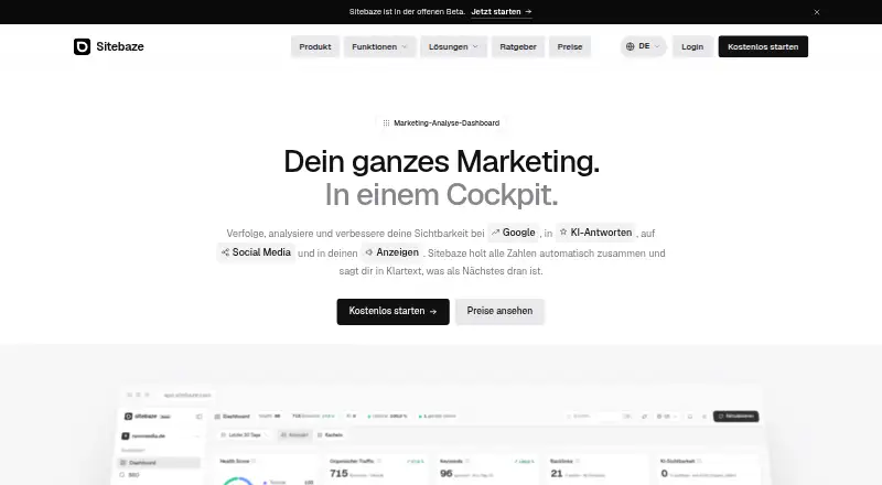 Sitebaze's own site