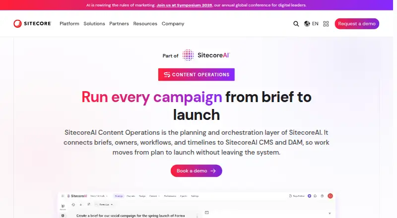 SitecoreAI Content Operations's own site