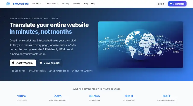 SiteLocaleAI's own site