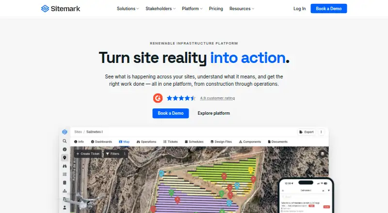 Sitemark's own site