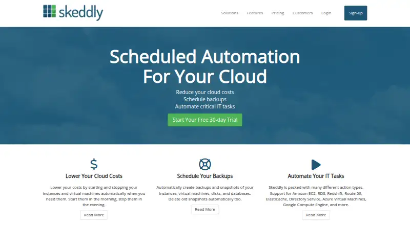 Skeddly's own site