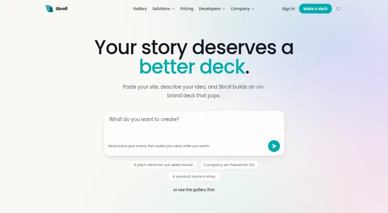 Skroll's own site